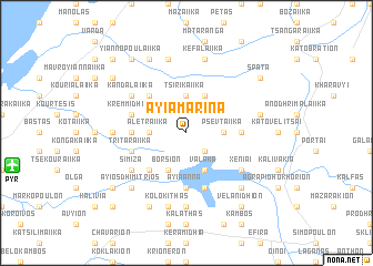 map of Ayía Marína