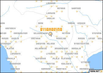 map of Ayía Marína