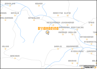 map of Ayía Marína