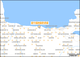 map of Ayía Marína