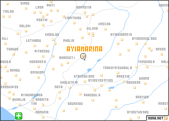 map of Ayia Marina