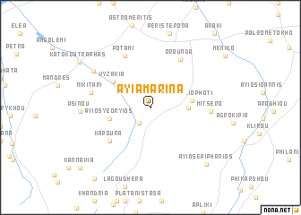 map of Ayia Marina