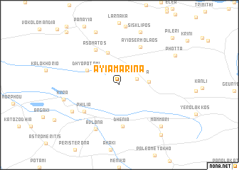 map of Ayia Marina