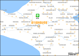 map of Ayía Mávra