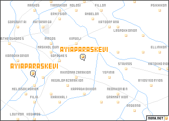 map of Ayía Paraskeví