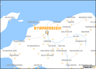 map of Ayía Paraskeví