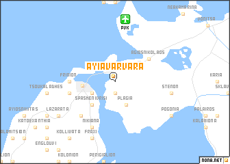map of Ayía Varvára