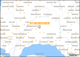 map of Ayía Varvára