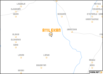 map of Ayilekan