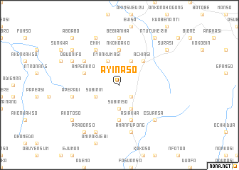map of Ayinaso