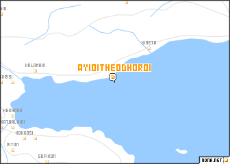 map of Áyioi Theódhoroi