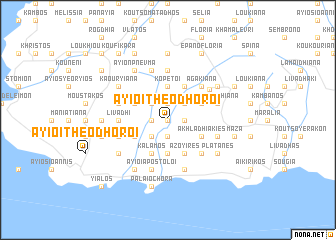 map of Áyioi Theódhoroi