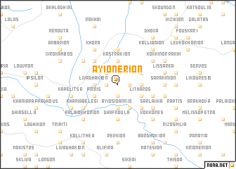 map of Ayionérion