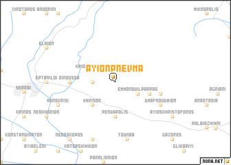 map of Áyion Pnévma