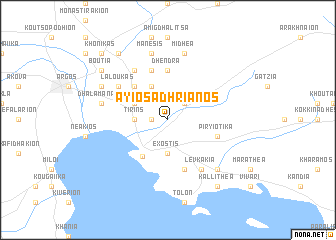 map of Áyios Adhrianós