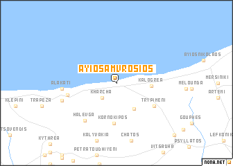 map of Ayios Amvrosios