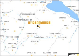 map of Áyios Andónios