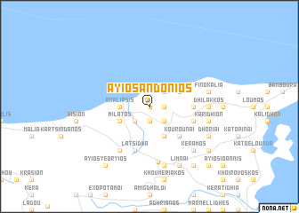 map of Áyios Andónios