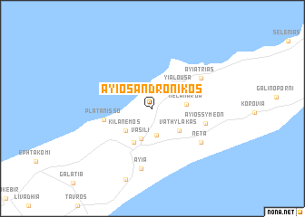 map of Ayios Andronikos