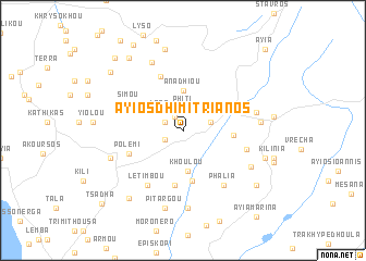 map of Ayios Dhimitrianos