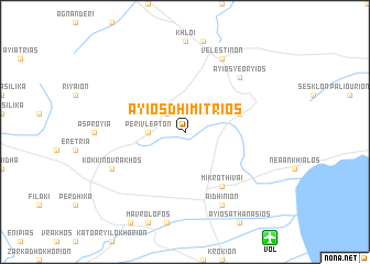 map of Áyios Dhimítrios