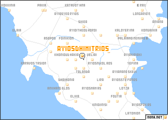 map of Áyios Dhimítrios