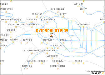 map of Áyios Dhimítrios