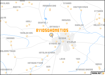 map of Ayios Dhometios