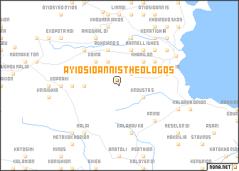 map of Áyios Ioánnis Theológos