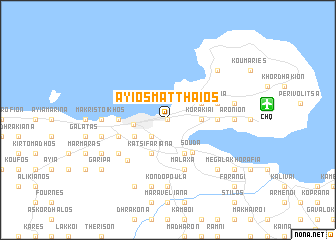 map of Áyios Matthaíos