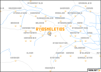 map of Áyios Melétios