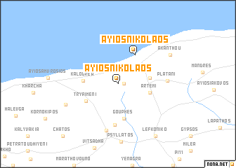 map of Ayios Nikolaos
