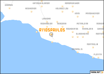 map of Áyios Pávlos