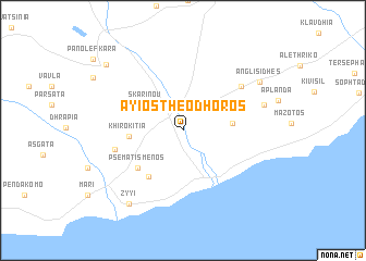 map of Ayios Theodhoros