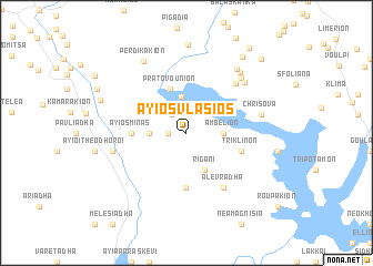 map of Áyios Vlásios