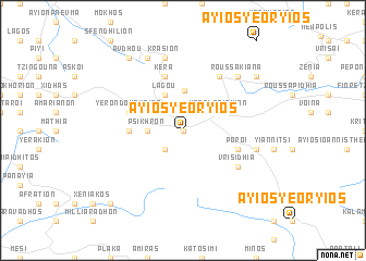 map of Áyios Yeóryios