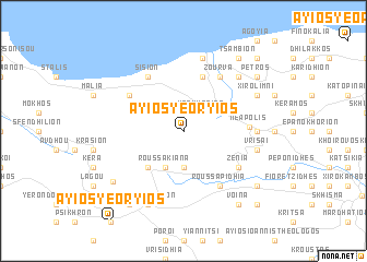 map of Áyios Yeóryios