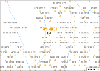 map of Ayiwasi