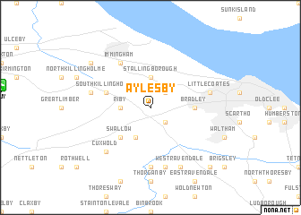 map of Aylesby