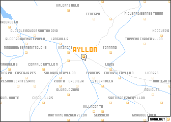 map of Ayllón