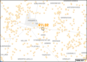 map of Aylor