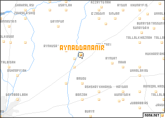 map of ‘Ayn ad Danānīr