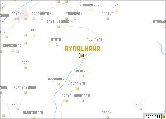 map of ‘Ayn al Ḩawr