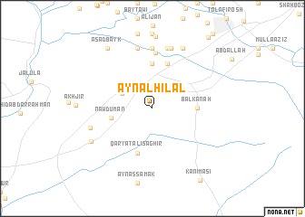 map of ‘Ayn al Hilāl