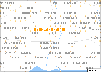 map of ‘Ayn al Jamājimah