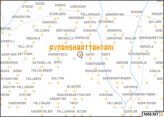 map of ‘Ayn ‘Amshāʼ at Taḩtānī