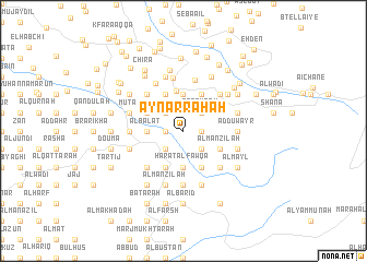 map of ‘Ayn ar Rāḩah