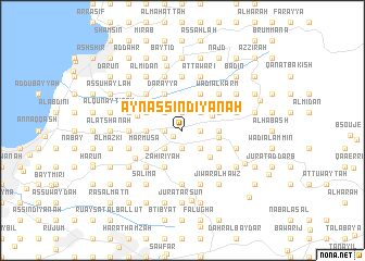 map of ‘Ayn as Sindiyānah