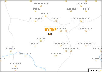 map of Ayndé