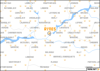 map of Aynes